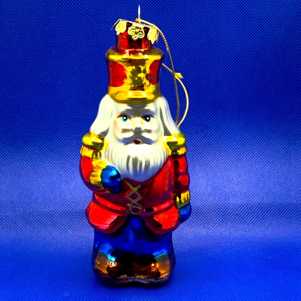 Blown Glass Nutcracker Ornament